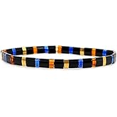 ZEBRAGO Tile Bracelet Multicolor Bohemian Style Japan Miyuki bead Elastic Bracelet for Women Girls