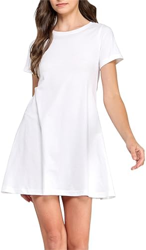 scoop shirt dress Scoop Women's and Womens Plus Denim Pleated Mini Shirt Dress, Sizes XS-4X