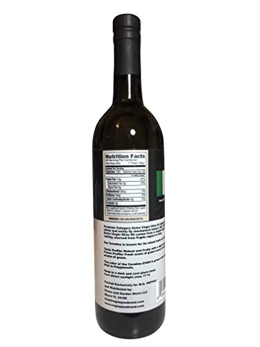 M.G. PAPPAS - Coratina Extra Virgin Olive Oil, Unfiltered First Cold Pressed, Italian, Gluten-Free, Polyphenols, Low… - Image 3