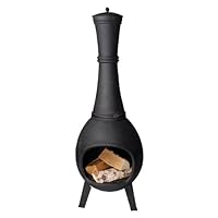  Gartenkamin Esschert Gusseisen XXL schwarz Garden Oven 