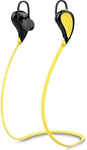 Bluetooth Sports Earbuds, Best Wireless Headphones W/ Mic IPX4 Waterproof HD Stereo Secure Fit Sweatproof Earphones for Gym Running Workout 8 Hour Battery Noise Cancelling Headsets
