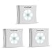 WOOPHEN Motion Sensor LED Night Light Battery Operated Nightlight,Night Lights for Kids, (White - Pack of 3)