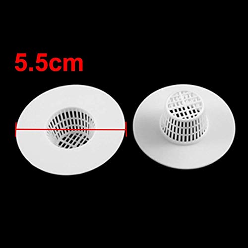 Nxtop Bathroom Plastic Drain Hair Stopper Strainers Sink Drainer White (Pack of 4) Sink Strainers Rubber Shower Traps Floor Rubber Shower Drain Covers Basin Filters Silicone Filters For Kitchen - Thumbnail 3
