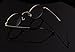 Agstum Handmade Retro Round Prescription Optical Eyeglasses Frame Rx 43mm (Black)
