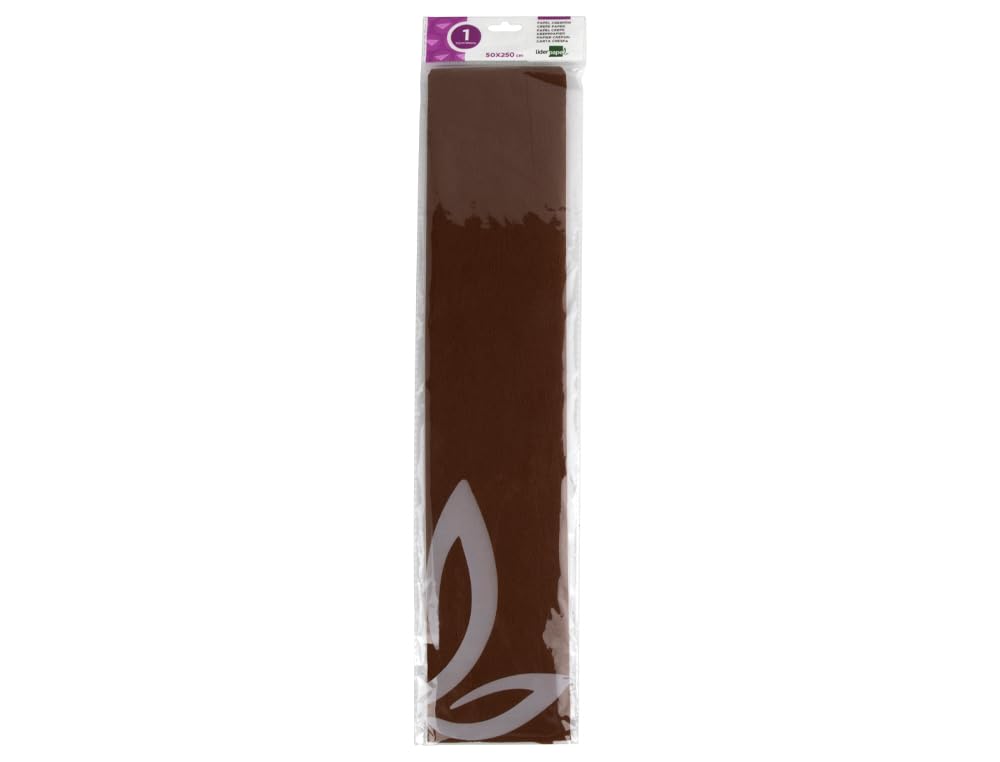 liderpapel – Crepe Paper 50 cm x 2.5 m 50 cm x 2.5 m Brown — image 1