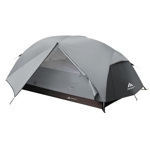 Forceatt Zelt 2 Personen Camping Zelt, 2 Doors Wasserdicht & Winddicht 3-4 Saison Ultraleichte Rucksack Zelt für Trekking, Camping, Outdoor.