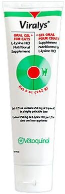 Vetoquinol Viralys Oral Gel Lysine Supplement for Cats, 5 oz