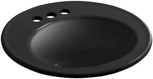 Kohler K220247 Brookline Selfrimming Bathroom Sink Black Black