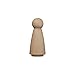 2 inch Girl/Angel | 10 Pack | Unfinished Wood Peg Dolls for Crafting Projects, Miniature Figure Creation, and Small World Play