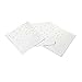 Andaz Press Foil Silver Polka Dot Lunch Napkins, 6.5-inch, 50-Pack, Shiny Metallic Colored Birthday & Wedding Napkins
