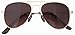 Eyekepper Stainless Steeel Frame Gradual Brown Lens Pilot Kids Children Sunglasses Gold