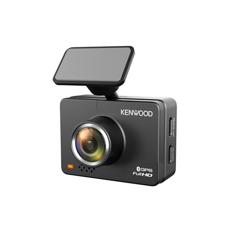 KENWOOD DRV-A310W Dashcam with 2.0 LCD Display, High-Resolution Recording and Wireless Connection, Black