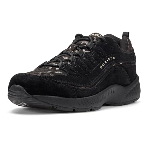 Easy Spirit Romy Women's Walking, 5.5 B(M) US, Black-Bronze-Leopard