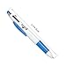 GSlife Pack of 5 Fashionable 2 in 1 Sensitive Stylus (3-Color Ink 5 Pack)