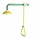 Speakman SE-227 Lifesaver Horizontal Supply Emergency Shower for Dangerous Worksites, Yellow/Green