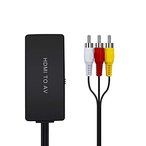 HDMI to AV Adapter, HDMI to Composite AV Converter compatible for Fire TV Stick, HDMI to RCA Converter compatible for Amazon Fire Stick, HDMI to 3RCA Composite Supporting PAL/NTSC, 1080P (HDMI to RCA) - Thumbnail 3