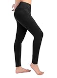Gracyoga Yoga Pants Capris Workout Running Leggings for Women with Inner Pocket(Black,XX-Large)