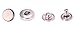 CrazyEve Leathercraft Silver Copper Press Studs Snap Fasteners Poppers Sewing Clothing Craft Snaps Button 40 pcs with Install Tool (633(12.5mm))