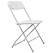 Sandinrayli 20 PCs White Plastic Folding Chairs Commercial Quality Stackable Outdoor Event Wedding Party Chairs (White)