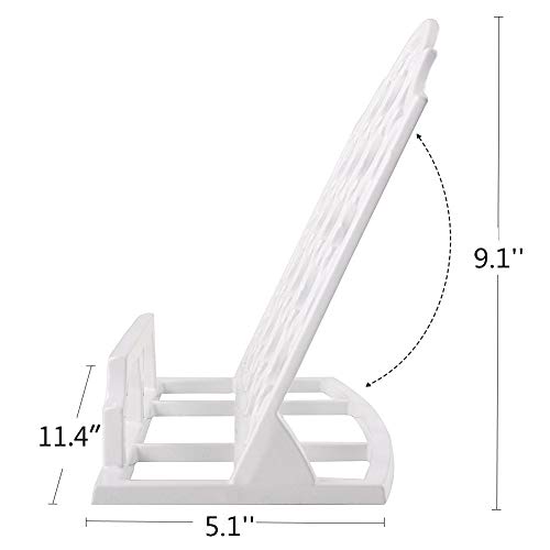 Vintage Cast Iron Cookbook Stand Holder Large Cookbook Holder White