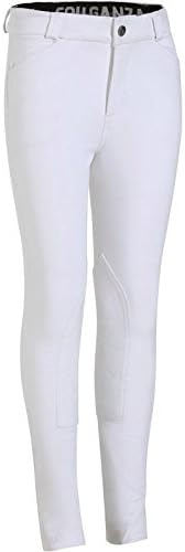 FOUGANZA Paddock Children's Horse Riding Competition Jodhpurs - White