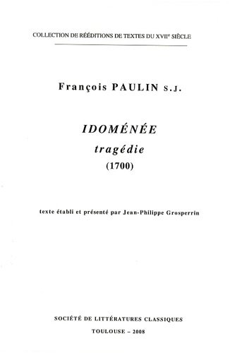 Idoménée, tragédie