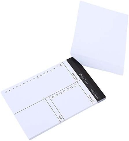 Beafavor Simple Message Notepad Daily Planner Notepad List Notepad Office Supply 12.3×8.5cm Horaire journalier