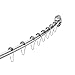 Ex-Cell Curved Shower Curtain Rod, Brushed Nickel