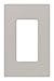 Lutron Claro 1 Gang Decorator/Rocker Wallplate, Satin, Taupe (1-Pack) | SC-1-TP