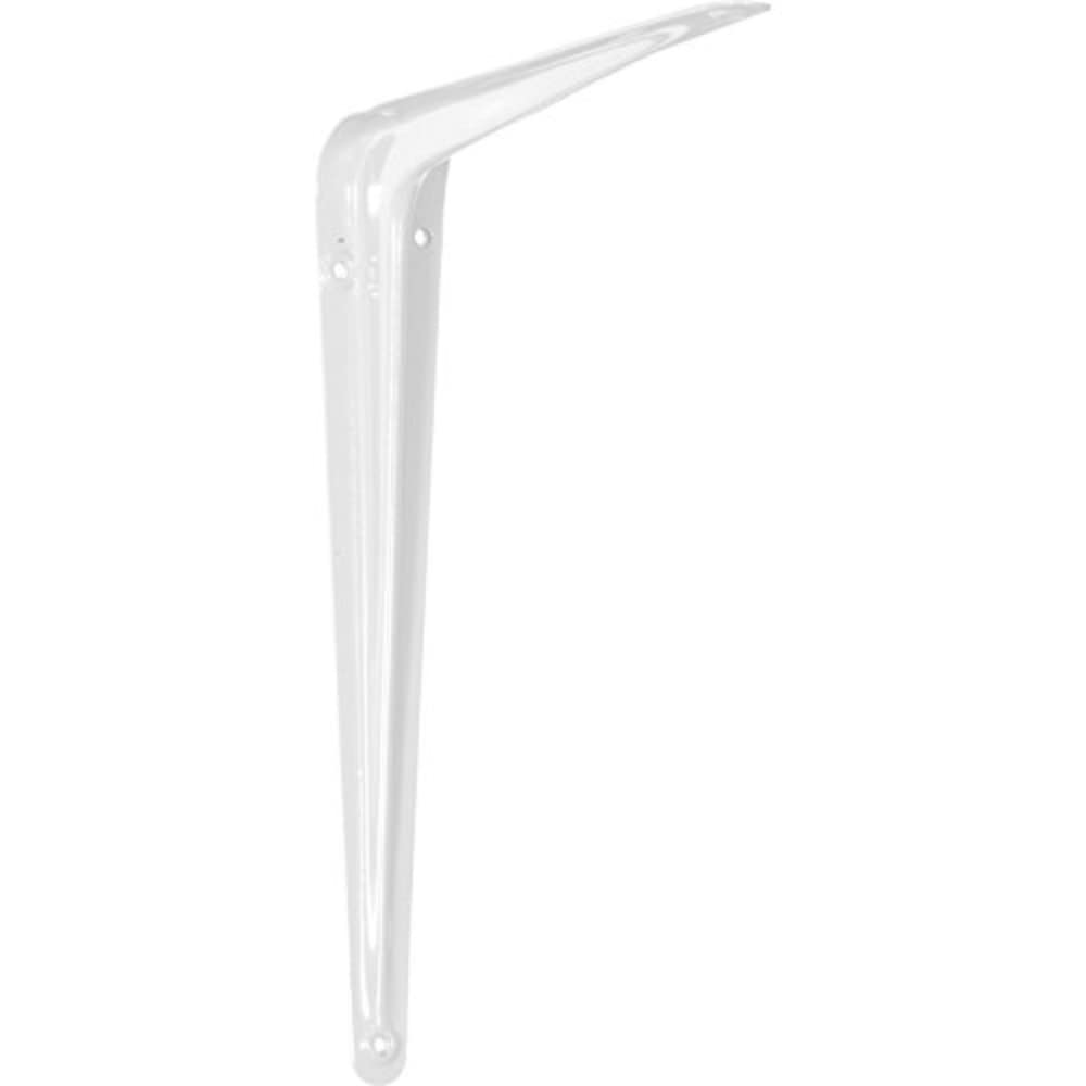Merriway BH05449 (12 Pcs) London Style Shelf Brackets 350 x 300mm (14 x 12 Inch) White - Pack of 12 Pieces