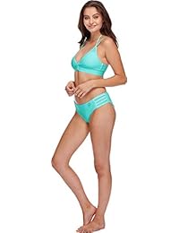 Body Glove Smoothies Vivienne traje de baño de triángulo fijo con alambre en V sólido para dama