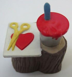Valentine's 1993 Stump and Paint Can Hallmark Merry Miniature