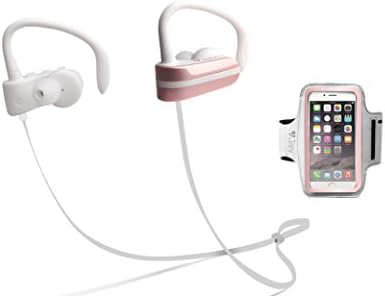 Wireless Earbuds, Jarv MACH 1 Sweatproof Wireless Earphones Running Bluetooth Earbud Headphones w/ Universal Jogging Running Sports Gym Armband [Fitness Bundle] - Rose Gold