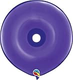 Qualatex 16" Geo Donut Latex Balloons, Purple