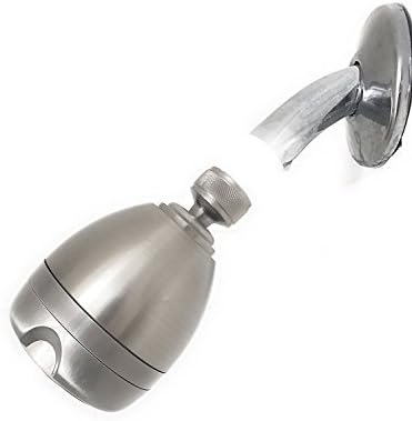 Best Shower Head for Low Water Pressure - The Original Fire Hydrant Spa ©™ Plaza Massager Shower Head US Trademark Serial Number 87180090 in Brushed Nickel Elongated Body