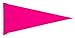 6 ft. Pink Pennant Bicycle Safety Flag with Rear Axle Mounting Bracket