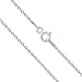 Sterling Silver Chain Necklace for Women Cable 1mm Tarnish Resistant Responsibly Sourced - Non-Migrating Clasp Design - Sterling Silver Chain Necklace - Italian Made in Italy - Quality Durable Sturdy 1mm Chain for Women - Quality Gift Box - 925 Sterling Silver Chain Necklace, 14