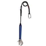 Ergodyne Squids 3102 Tool Lanyard with Single Carabiner and Detachable Adjustable Loop End, Extended Length, Black, 5 Pounds