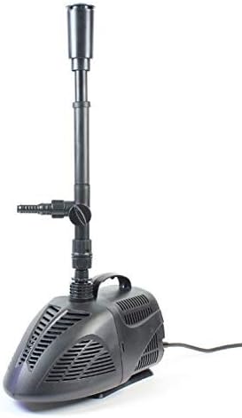 Swell UK Ponds Fountain Pump Maxi 5000 for Large Outdoor Garden Pools. Powerful with Multiple Spray Nozzles Heads. Fully Submersible with Thermal Cut-Off and a 3 Year Guarantee