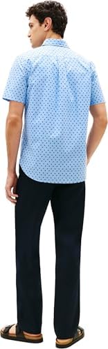 Popeline Flex PRT RF BD S/S MW0MW43140 pour Homme, Bleu, M