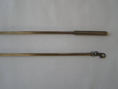 Burnished Antique Brass Curtain Draw Rods Pulls 75cm Amazon Co Uk
