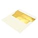 Best Paper Greetings Invitation Envelopes - 4.25 x 6.25 In, A6, Ivory, 50 Pack - Gold Lined, Peel & Seal Closure, Mail Envelopes for Weddings & Birthdays