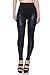 J2 LOVE Women's Faux Leather Inset Scuba Legging