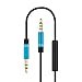 VONOTO 3.5mm AUX Replacement Headphone/Headset Audio Cable with in-Line Remote Microphone Volume Control for Apple iPhone Android Samsung