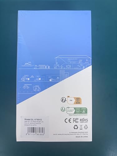 GL-X750V2 (Spitz) T-Mobile/AT&T IoT Device Certified, 4G LTE VPN Router Without BLE Module, AC750 Dual-Band Wi-Fi, RV & Offshore Internet, OpenWrt, IoT Gateway, MicroSD Cardslot, North America only