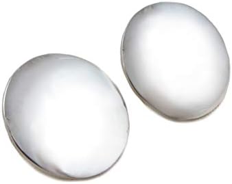 The Mexican CollectionFlat 925 Sterling Silver Circle Disc Earrings
