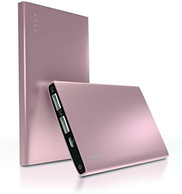 EVOTech Labs 4400 mAh Ultra Slim 2- Port USB Portable Charger (Power Bank) with Rapid Charging Technology (Rose Gold)