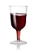 100 Plastic Wine Glasses/Wine Cups | 2 Piece Stemmed Glasses 6 Oz | Clear Plastic Elegant Wine Cup | Ideal For Parties, Weddings Or any Occasion