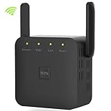 WiFi Range Extender 300Mbps ICODE WiFi Booster/Wireless Repeater Extends WiFi to Smart Home & Alexa Devices.Easy Set Up (EX-300) (300Mbps)