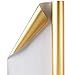 RUSPEPA Gold Metallic Wrapping Paper - 81.5 Sq Ft - Solid Color Gift Wrap Paper Jumbo Rolls Perfect for Wedding,Birthday,Christmas,Baby Show, Anniversaries, Congratulation Congrats -30Inch X 32.8Feet